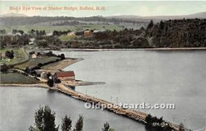 Bird's Eye View of Shaker Bridge Enfield, New Hampshire, NH, USA 1909 