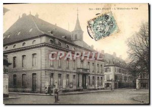 Old Postcard Belfort Hotel de Ville