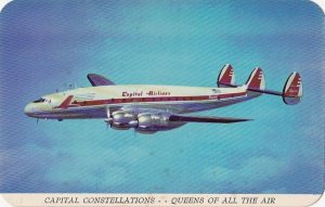 Postcard  Capital Airlines Constellations Queens of All the Air