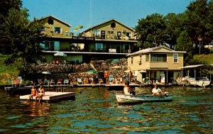 Indiana Monticello Lake Shafer Scene At Big Chief Lodge 1970