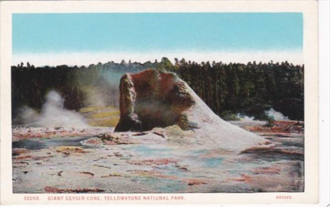 Giant Geyser Cone Yellowstone National Park