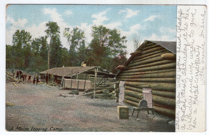 A Maine Logging Camp