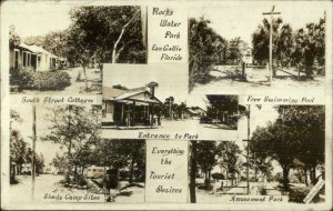 Eau Gallie FL Rocky Water Amusement Park Real Photo Postcard