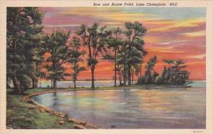 New York Lake Champlain 1940 Curteich