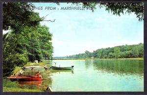 Greetings From Marshfield,WI.Lake Scene
