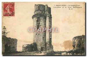 Old Postcard Montlhery The great tower enclosure and Northwest Tour