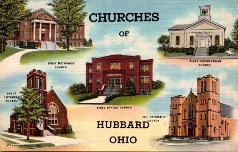 Ohio Hubbard churches Multi View Curteich