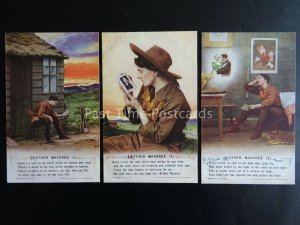 MOTHER MACHREE - WW1 Bamforth Song Cards set of 3 No.4990