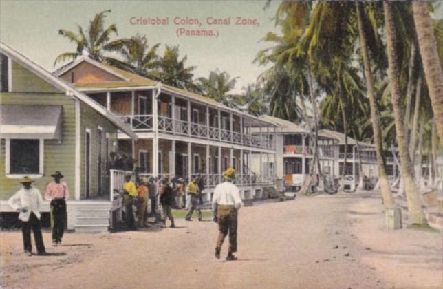 Panama Cristobal Colon Street Scene Canal Zone