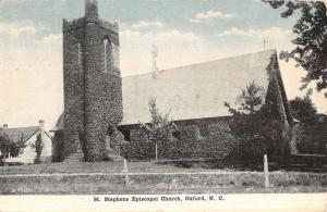 Oxford North Carolina St Stephens Episcopal Church Antique Postcard K46764 