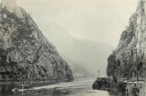 Romania Dunarea la Cazane 1950s Danube river