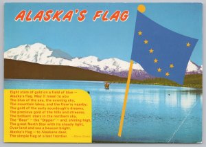 Alaska~State Flag~Poem~Mount McKinley As Viewed From Wonder Lake~Continental PC 