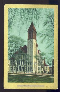 Albany, New York/NY Postcard, City Hall, Ullman's Gold Border Series