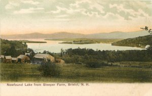 UDB Postcard Newfound Lake from Sleeper Farm, Bristol NH Grafton County Unposted