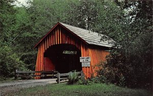 Covered Bridge on North Fork 9 miles east of Yachts - Yachts , Oregon OR  