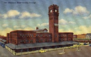 Dearbora Street Station, Chicago, Illinois, IL, USA Railroad Train Depot Unused 