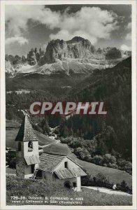 Old Postcard Dolomiti S Cipriano m 1085 m 2891 back Ol Catinaccio