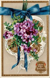 The Language of Flowers Series 5 Embossed Postcards