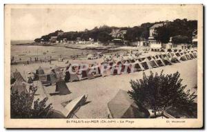 Old Postcard St Palais Sur Mer Beach