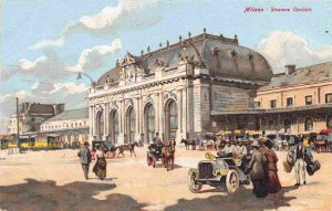 Central Station Railroad Stazino Centrale Milano Milan Italy 1910c postcard