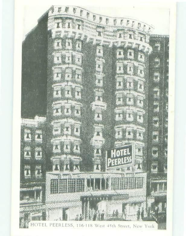 Unused Pre-1980 PEERLESS HOTEL New York City NY hr6371