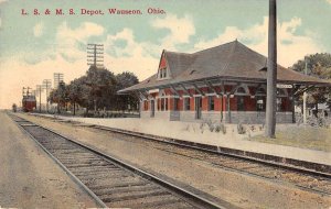 Wauseon Ohio Train Station Vintage Postcard AA21433