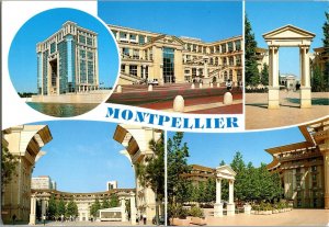 Montpellier Vintage 1990s Postcard Multi Scenes