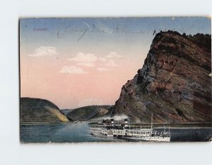 Postcard Lorelei Rhine Gorge Sankt Goarshausen Germany