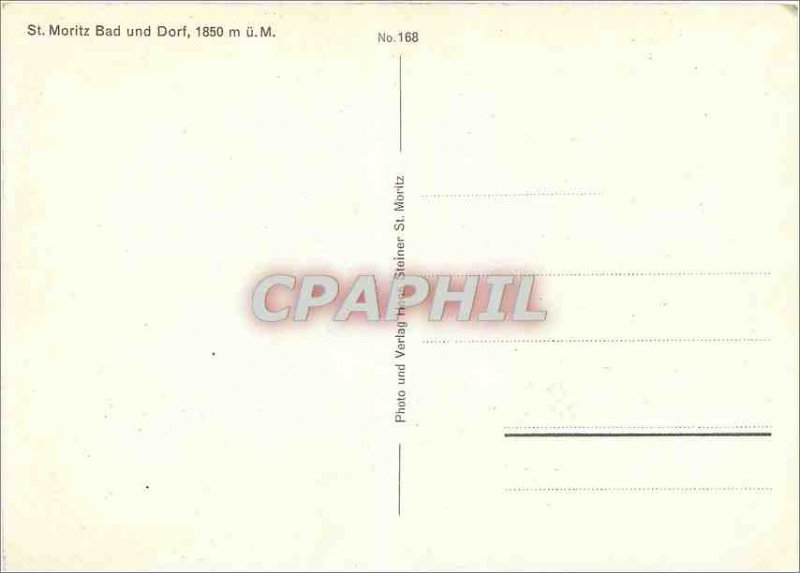 Modern Postcard St Moritz Bad und Dorf