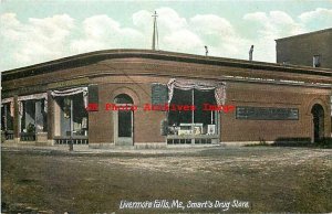 ME, Livermore Falls, Maine, Smart's Drug Store, Exterior View, Leighton No 5406