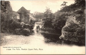 Falls Newton Upper Massachusetts MA Antique Postcard UDB UNP Unused Germany  