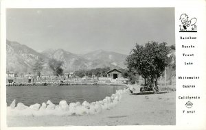 Frashers RPPC F-8967 Rainbow Rancho Trout Lake, Whitewater Canyon CA Unposted