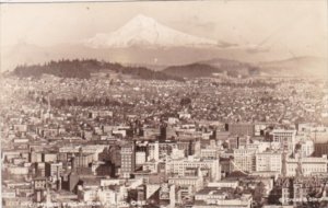 View Of Mount Hood From Portland Oregon Real Photo