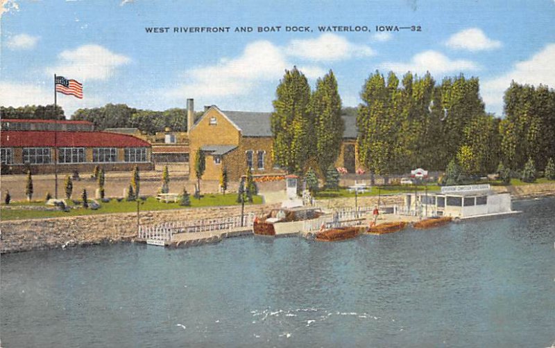 West Riverfront and Boat Dock Waterloo, Iowa