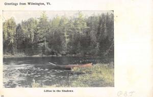 Wilmington Vermont Rowboat Waterfront Antique Postcard K98062