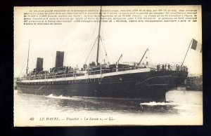 LS3485 - French Liner - CGT - La Savoie - built 1900 - LL postcard