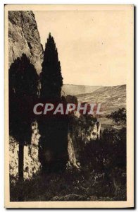 Old Postcard Provence Landscape And Stones Moustiers Sainte Marie view taken ...