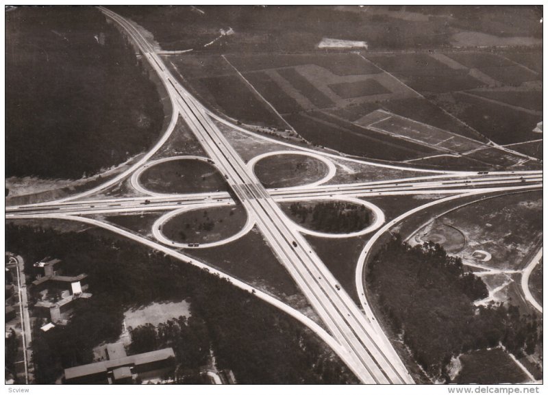 RP; FRANKFURT A. MAIN, Hesse, Germany; Autobahn, Frankfurter Kreuz, PU-1959(2)