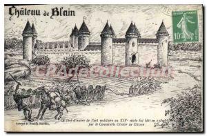 Postcard Old Chateau De Blain 1380