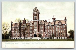 Columbus Ohio State University~11:40 AM on Old Main Clocktower~c1905 TUCK PC