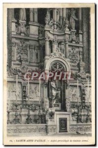 Old Postcard Sainte Anne D & # 39Auray privileged altar of St. Anne