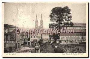 Old Postcard Niort Les Halles And I'Eglise St Andre