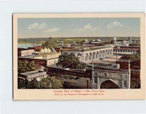 Postcard General View of Diwan-I-Am, Fort, Agra, India