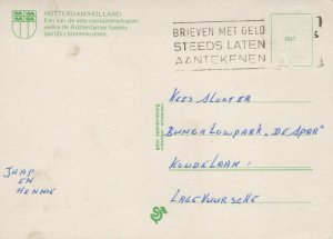 Rotterdam Holland Cargo Ships Vintage Postcard BS17