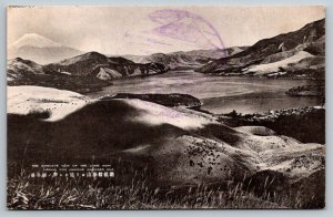 View of the Lone Aohi  Hakone  Japan  Japanese    Postcard   c1910