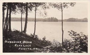 Maine Fayette Sunshine Basin Echo Lake Real Photo