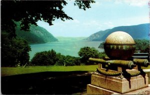 Trophy Point West Point New York Hudson River Scenic Overlook Chrome Postcard 