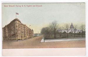 Hotel Driscoll US Capitol Washington DC 1910c postcard