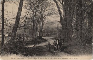 CPA Environs de BERCK-Plage-Route de la Caloterie (46186)