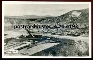 h3241 - DAWSON Yukon 1930s Birds Eye View. Real Photo Postcard